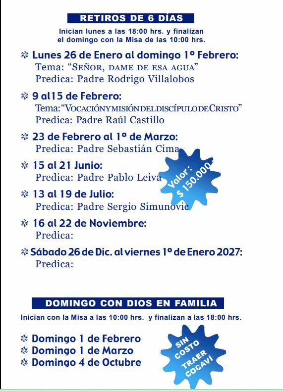 Programa de Retiros