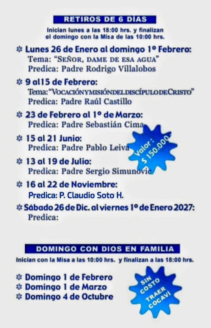 Programa de Retiros